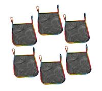 HEMOTON 6pcs Baby Stroller Hanging Organizer Bag for Diapers and Toys Rainbow Edge Universal Accessories for Infants and Toddlers Sturdy Storage Solution for On-The-go Parents