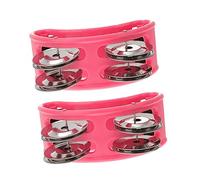 HEMOTON 6pcs Boys and Girls Foot Tambourine Shaking Bell Musical Instrument for Education and Performance for Parties Dancing and Fun Activities