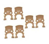 HEMOTON 6pcs Bridge Fitted Maple Wood Accessory Natural for Improved Sound Quality Lightweight and Easy to Shape for Learning and Practice