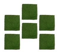 HEMOTON 6Pcs Chicken Nesting Box Pads Durable Plastic Grass Mats for Comfortable Nesting Egg Protection Chicken Coop Supplies