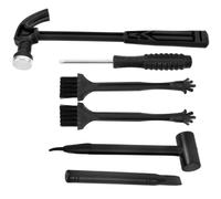 HEMOTON 6pcs Dinosaur Dig Tools Kit for Dino Dig Kit Educational Excavation Kits Science Kits with Mini Hammer Chisel Brush for Gems