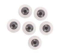HEMOTON 6pcs Doll Eyes Plastic Half round Halloween Crafts and Puppets