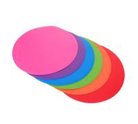 HEMOTON 6pcs Flat Cones Football Training Discs Soccer Training Equipment Made of Weather Resistant Tpe Enhancing Coordination Stable Flat Disc for Players of Levels during Soccer Drills