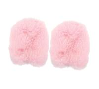 HEMOTON 6pcs Furry Microphone Windscreen Cover for Soft and Washable Mic Accessory Prevents Moisture and Dirt for Voice Windy Outdoor Use