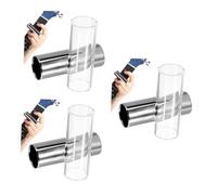 HEMOTON 6pcs Glass Slide Medium Bottleneck for Guitar and Stainless Steel Slide for Bass Guitar Accessories