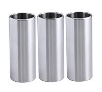 HEMOTON 6pcs Guitar Slide Glass and Stainless Steel Slides for Electric and Acoustic Guitar for and Sustain