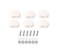 HEMOTON 6pcs Guitar Tuning Keys Set Acrylic Tuning Pegs Ferrules and Screws for Electric Guitar Replacement