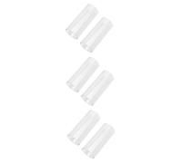 HEMOTON 6pcs Medium Glass Guitar Slide Bottleneck Enhances Harmonics for Electric Acoustic Guitars Skin-friendly Material for Professionals Beginners