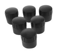 HEMOTON 6pcs Microphone Stand Cap Foot Cover for Legs Mic Holder Studio Accessories Rubber Feet for Mic Stand Designed for Protecting Tables Chairs