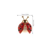 HEMOTON 6pcs Mini Ladybug Exposure Brooch Insect Pin for Clothing Beetle Vintage Brooch for Jackets Shirt Lapel Pin for Holiday