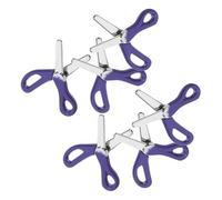 HEMOTON 6pcs Miniature Blue Metal Scissors Set Dollhouse Accessories for Pretend Play Sewing Creative Crafting Tools Funny Shears for Costume Parties