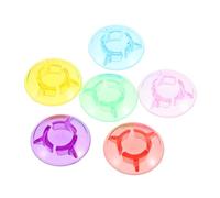 HEMOTON 6pcs Mushroom Shape Nail Cap Protection Cap for Guitar Effect Pedal Buttons Guitar Accessories