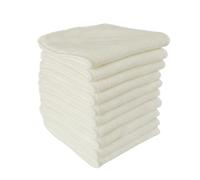 HEMOTON 6pcs Nano Bamboo Charcoal Fiber Diaper Inserts Pack Washable Reusable for Cloth Diaper Covers Liners