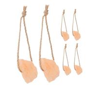 HEMOTON 6pcs Natural Pink Salt Lick Blocks for Livestock Mineral for Horses Cattle Deer and Other Animals Versatile Boredom Reliever with Easy Placement