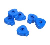 HEMOTON 6pcs Quick Release Cymbal Nuts for Jazz Drum 6-8mm Plastic Drum Hardware with Universal Compatibility and Quick Installation Blue for Practice Sessions and Performances