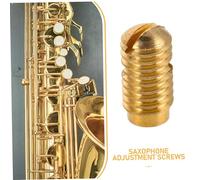 HEMOTON 6pcs Saxophone Neck Screws Set Wear Resistant Precision Threading Easy Installation Fit for Alto and Soprano Sax Repair Parts Accessories