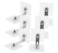 HEMOTON 6pcs Self Adhesive Furniture Anchors Replaceable Furniture Anchors Baby Proof Kit Baby Proofing Kit Anti Tip Cabinet Anchors Kids Bookshelf Adhesive Furniture Wall Anchors Acrylic
