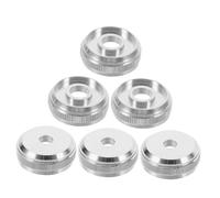 HEMOTON 6pcs Small Nut Valve Button Caps for Cornet Trumpet Valve Repairs Upper Lower Screw Accessories Musical Instrument Piston Button Covers
