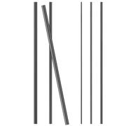 HEMOTON 6pcs Solid Carbon Fiber Rod Spigot Repair Inserts 10cm for Fishing Rod Broken Section, Bears Strong Impacts and Preserves Original Bending Curve, Suitable for Coastal Environments