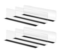 HEMOTON 6pcs Supermarket Shelf Dividers for Commodity Pet Magnetic Strip