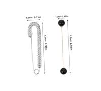 HEMOTON 6pcs Sweater Shawl Clips Set with Retro Faux Rhinestones and Pearl Brooch Pins for Women Decorative Anti-gap Button Accessories for Clothing Versatile Mix and Match Costume Jewelry