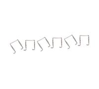 HEMOTON 6pcs Violin Chinrest Pad Violin Fittings Replacement Parts Chrome Plated Chinrest Clamp Screws for Accessories