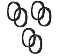 HEMOTON 6pcs X9 Speaker Spacer Adapter Black Plastic Beveled Mounting Ring | Car Door Stereo Installation, Waterproof Build with Noise Reduction, for 6x9 and Car Stereo Speakers