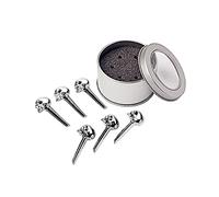 HEMOTON 6pcs Zinc Alloy Skull Guitar Bridge Pins Acoustic Guitar Tuning Peg Knobs Mandolin Bridge Pins Accessories