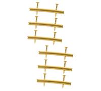 HEMOTON 6sets Guitar String Retaining Rods Pressure Chord Rods for Electric Guitar Easy to Install String Guide Finish