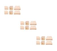 HEMOTON 6sets Wooden Wedges Plugs for Violin Professional Fiddlestick Replacement Parts Fiddlestick Tools for Bow Maintenance for Violin Repair and Tuning Pegs