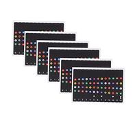 HEMOTON 6sheets Ukulele Scale Stickers of Introductory Decals for Instruments Tool for Beginners to Chords and Notes