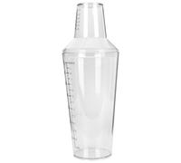 HEMOTON 700ml Two-Stage Cocktail Shaker with Scale for Bar and Milk Tea Shops, Practical PC Material Drink Mixer Easy to Use for Professional Bartenders and Amateurs