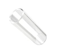 HEMOTON 70mm White Glass Finger Slide Bar for Guitar, Electric and Acoustic, Bottleneck Slide Accessory for Country Jazz Blues Players