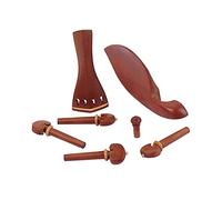 HEMOTON 7pcs Jujube Wood Violin Accessories Violin Peg Tailpiece Chin Rest for Strings and Half Players