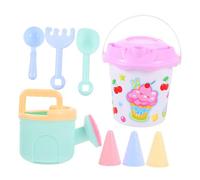 HEMOTON 8pcs Beach Bucket Set Mini Sand Lightweight Sand Play Buckets for Outdoor Fun Gift