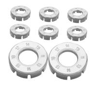 HEMOTON 8PCS Bicycle Spoke Wrench with Anti-Slip Grip for Wheel Tension Adjustment Ergonomic Compact Bike Repair Tool Kit for Mountain Bike Cycling Maintenance and Rim Truing