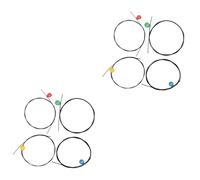 HEMOTON 8pcs Black Ukulele Strings a e c Nylon for Ukuleles High Volume and Bright Sound