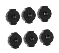 HEMOTON 8pcs Cymbal Quick Assembly Nuts Drum Set Clamping Knob Thread Star Shape Screw Replacement