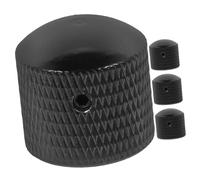 HEMOTON 8pcs Electric Guitar Volume Tone Knobs Bass Guitar Potentiometer Caps Metal Knobs