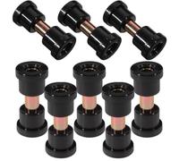 HEMOTON 8pcs Golf Cart Leaf Spring Bushing Kit Black Suspension Hook Liner Replacement for Front Rear
