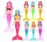 Hemoton 8Pcs Mermaid Swim Portable Pool Diving for Fun Floating Models for Swimming Practice and Materials for Unforgettable Water Play