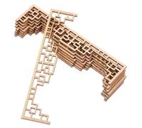 HEMOTON 8pcs Miniature Chinese Style House Screen Models Wood Miniature Windows for Dollhouse Decor DIY Unfinished Sand Table Furniture for Crafts Traditional Architectural Details