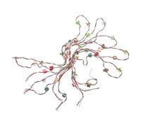 HEMOTON 8pcs Miniature Dollhouse Christmas Wreath Garland Realistic Xmas Decor Accessories for Fireplace Holiday Village Scene Lightweight and Versatile Mini Ornaments for DIY Festive