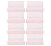 HEMOTON 8pcs Nail Accessories Storage Organizer Box Plastic Manicure Tool Container with Compartments for Press Nails Brushes Polish Holder Portable Makeup Desk Organizer for Home