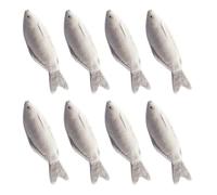HEMOTON 8pcs Realistic Faux Fish Models, 5.43 Inch Pu Waterproof Small Aquatic Figures, for Tabletop Aquatic Scenes and Party Fish Decoration, Stimulates Imagination