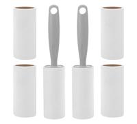 HEMOTON 8pcs Reusable Lint Roller for Pet Hair Portable Cloth Cleaner Brush Heavy Duty Roller for Clothes Couch and Carpet Refill Sheets