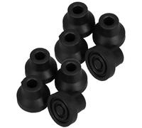 HEMOTON 8pcs Rubber Walking Cane Tips and Crutch Leg Caps with Stable Four-Leg Support and Non-Slip Design for Improved Alignment on Stairs and Community Paths