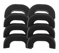 HEMOTON 8pcs Silicone Cooker Grip Covers Heat Resistant Pan Handle Holders Protecting Hands from Burns for Stainless Steel Kitchen Tool Handles and Pot for Baking and Handling Frying Pans