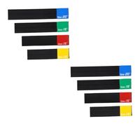 HEMOTON 8pcs Simple Mute Cymbal Tape Drum Pad Drumming Practice Pad Cymbal Mute Elastic Belt