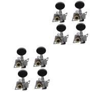HEMOTON 8pcs Ukulele Tuning Pegs Solid and Plate Open-style Machine for Accurate Tuning for Ukulele and Guitars Mellow Sound Scratch Design